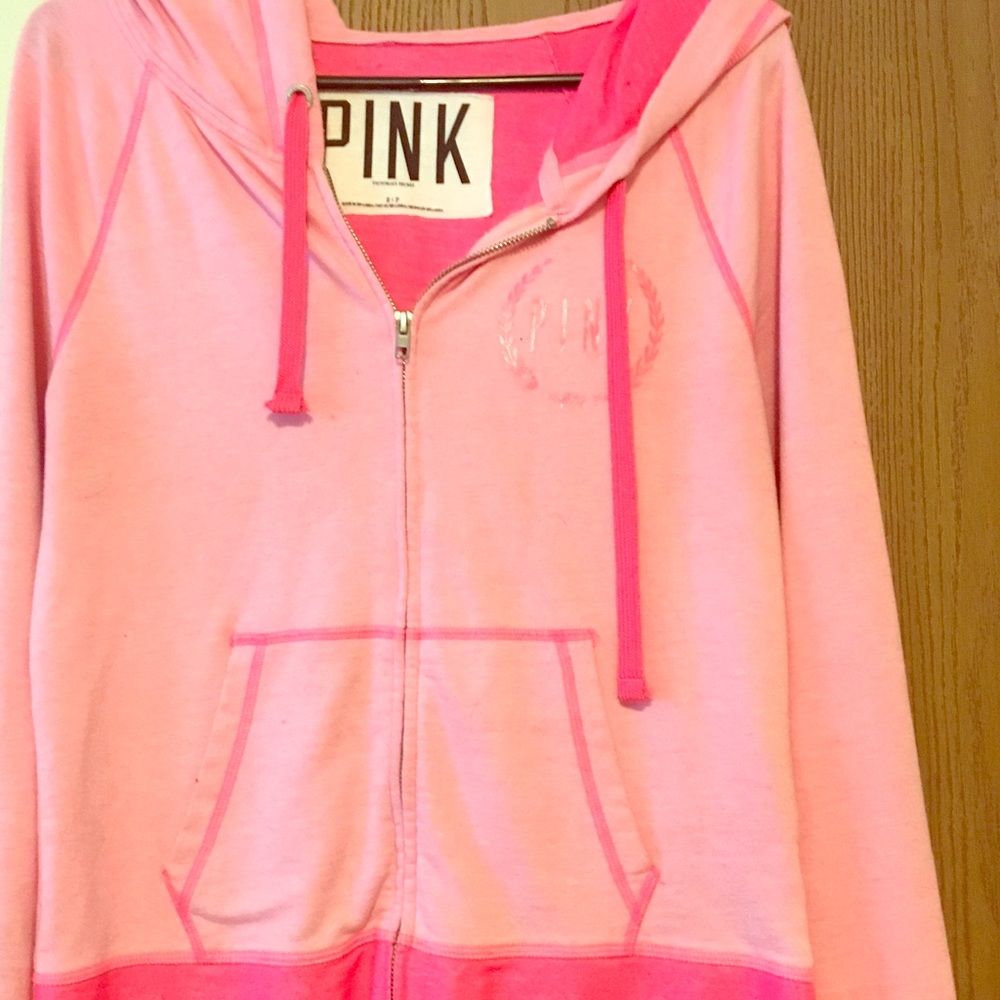 PINK color pop zip up